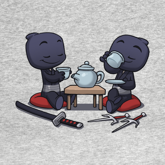 Ninja Tea Time Ninjas TShirt TeePublic